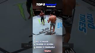 Top 5 Delayed Knockouts In The UFC ufc mmaanalysis mma [upl. by Eilrebmik]