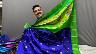 Maharani paithani Sarees  Kasturi paithani  fancy sarees live [upl. by Wilkinson607]