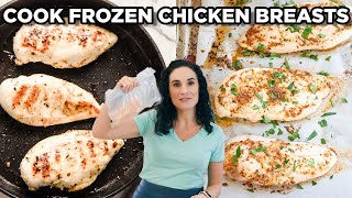 How to Cook Frozen Chicken Breasts Safely  Stove amp Oven Methods [upl. by Barcus]