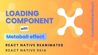 Loading animation with metaball effect  Skia  reanimated [upl. by Flemming]