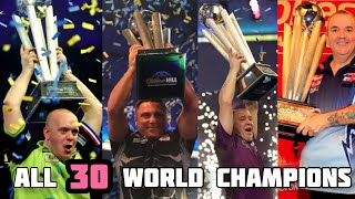 All 30 PDC World Championship Winners 19942023 [upl. by Chandal]