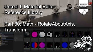 Material Editor Reference 30  Math  RotateAboutAxis amp Transform [upl. by Silecara36]