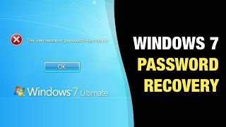 Windows 7 Password Recovery  How to Recover Windows 7 Login Password [upl. by Aikahc13]