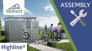 Biohort Garden Shed HighLine®  Assembly [upl. by Aisenet]