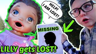 BABY ALIVE gets LOST at the PARK The Lilly and Mommy Show FUNNY KIDS SKIT [upl. by Bramwell364]