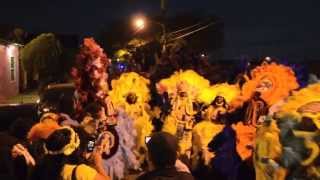 Mardi Gras Indians Singing Indian Red during the annual St Joseph Night Celebration [upl. by Magna]