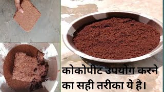 कोकोपीट को उपयोग के लिए कैसे तैयार करें।cocopeat ka use kaise karenDIYgardening [upl. by Tsugua]