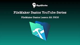 FileMaker Basics Lesson 22 PSOS [upl. by Rudin]