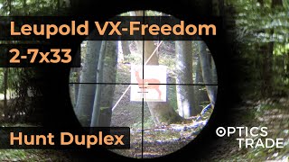 Leupold VXFreedom 27x33 Reticle Hunt Duplex  Optics Trade Reticle Subtensions [upl. by Scales]