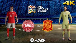 FC 25 Denmark vs Spain Of the UEFA Nations League 202425 [upl. by Eitisahc]