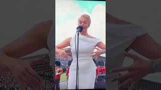 Hannah Waddingham sings the UK national anthem [upl. by Rumney]