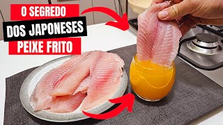 NÃO FRITE PEIXE ANTES DE VER ESSE TRUQUE MAIS CROCANTE Filé de tilápia [upl. by Alaet]