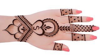 Eid SpecialEasy Simple Backhand Mehndi designStylish Mehndi designsMehandi ka designMehandiHenna [upl. by Ymme212]