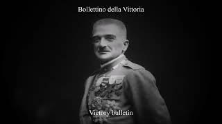 Bollettino della Vittoria Victory Bulletin  Armando Diaz English Subtitles [upl. by Yeung]