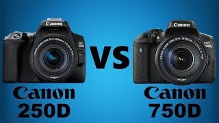 Canon SL3EOS 250D vs Canon T6iEOS 750D [upl. by Kellia]