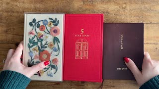 5 Year Journal Comparison Midori vs Hobonichi  Sterling Ink [upl. by Anaugal]