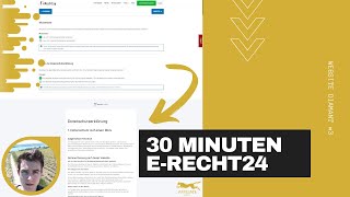 Datenschutz und Impressum für Website kostenlos in 30 Minuten mit erecht24 ⚖️ [upl. by Sabanrab]