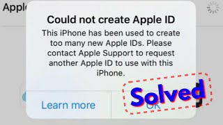 Fix Could not create Apple ID This iPhone has been used to create too many new Apple IDs [upl. by Roz]