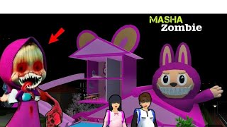 Masha Zombie Menghantui keluarga Mio  Sakura School Simulator Drama Story [upl. by Llerred]