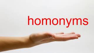 How to Pronounce homonyms  American English [upl. by Pooley]