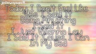 Bruno Mars  The lazy song  LYRICS [upl. by Ihtak]