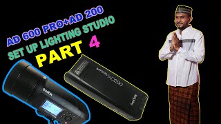 SET UP LIGHTING STUDIO  GODOX AD600 PRO  GODOX AD200  PART 4 [upl. by Plotkin751]