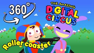 Amazing Digital Circus CharacterRoller coaster  VR 360° [upl. by Victorie]