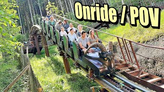 Gipfelstürmer  BergAchterbahn Onride Video Freizeitpark Ruhpolding 2024 [upl. by Knowlton398]