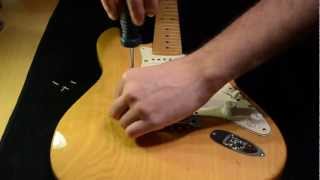 How to Install Dimarzio HS3 in Fender Strat part 1 [upl. by Kare]