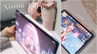 Xiaomi Pad 6 Unboxing 2024🌷🤍  8256 GB Mist Blue [upl. by Airdnassac]