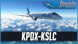 MSFS LIVE  Real World Skywest OPS  FlightSim Studios EJets  Portland to Salt Lake City [upl. by Heddie]