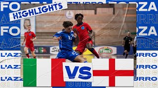 Highlights ItaliaInghilterra 22  Futsal  Under 19  Qualificazioni Euro 2023 [upl. by Eseuqcaj992]