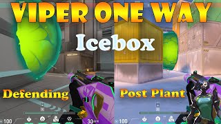 Valorant Top 12 Viper One Way Smokes on Icebox  viper 1 way smokes  viper lineups icebox [upl. by Harding262]