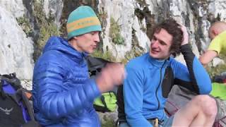 Adam Ondra tries Rainman 9b Britains hardest climb [upl. by Adiell]