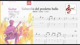 Saltarello del Predetto Ballo  ABRSM Guitar3 [upl. by Aerised]