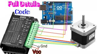 Nema Stepper Motor Driver Controlling With Arduino arduino arduinoproject diy projects [upl. by Bigg469]