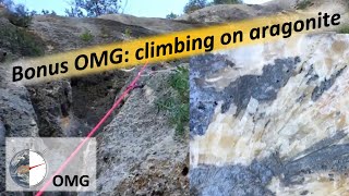 Bonus One Minute Geology Climbing on aragonite [upl. by Cohbath]