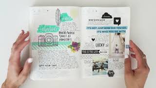 Hobonichi Flip Through  pep talk [upl. by Anneehs]