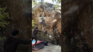 Mission Impossible V9  Mortar Rock Bouldering [upl. by Tomkin]