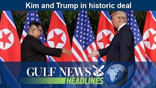 Kim and Trump in historic deal  GN Headlines [upl. by Ynaittirb]