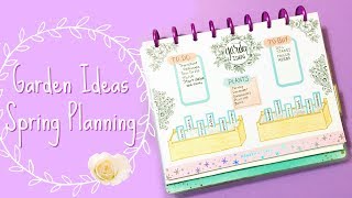 Spring Garden Plans  The Happy Planner [upl. by Itsrik295]