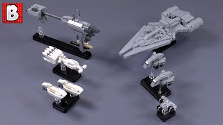 LEGO Nebulon B Arquitens CR90 Gozanti and MORE Star Wars Nano Scale is Here [upl. by Addia]