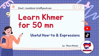 Master Khmer  1 Hour of Essential Lessons for Beginners  Rean Khmer  Cambodian Language [upl. by Wendell]