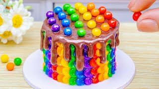 Satisfying Rainbow Chocolate Cake🌈Best Of Miniature Rainbow Cake Recipe🌞1000 Tasty Cake [upl. by Garrard614]