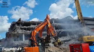 Wigan Watch 020723 Galleries Demolition Taco Bell build shop stock move amp Costa close updates [upl. by Paloma]