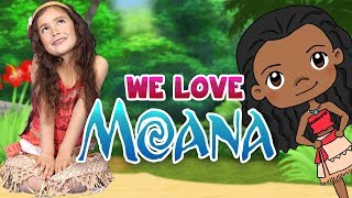 We Love Moana  WigglePop  Finger Family Song  Videos For Kids [upl. by Kentiga]