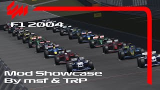 Assetto corsa F1 2004 mod showcase MSF amp the race project [upl. by Nnairol]