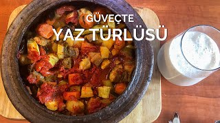 Güveçte Türlü Tarifi  Etsiz Yaz Türlüsü Nasıl Yapılır  Sebzeli Türlü Yemeği Tarifi [upl. by Jenda854]