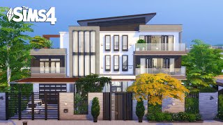 MODERN Luxury Home  Newcrest  The Sims 4  No CC  Stop Motion Build [upl. by Anatnas74]