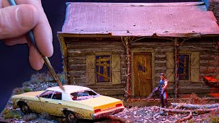 Making a Miniature EVIL DEAD Cabin  HORROR Diorama [upl. by Ulrika]